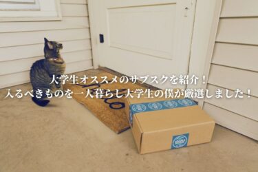 大学生オススメのサブスクを紹介！入るべきものを一人暮らし大学生の僕が厳選しました！
